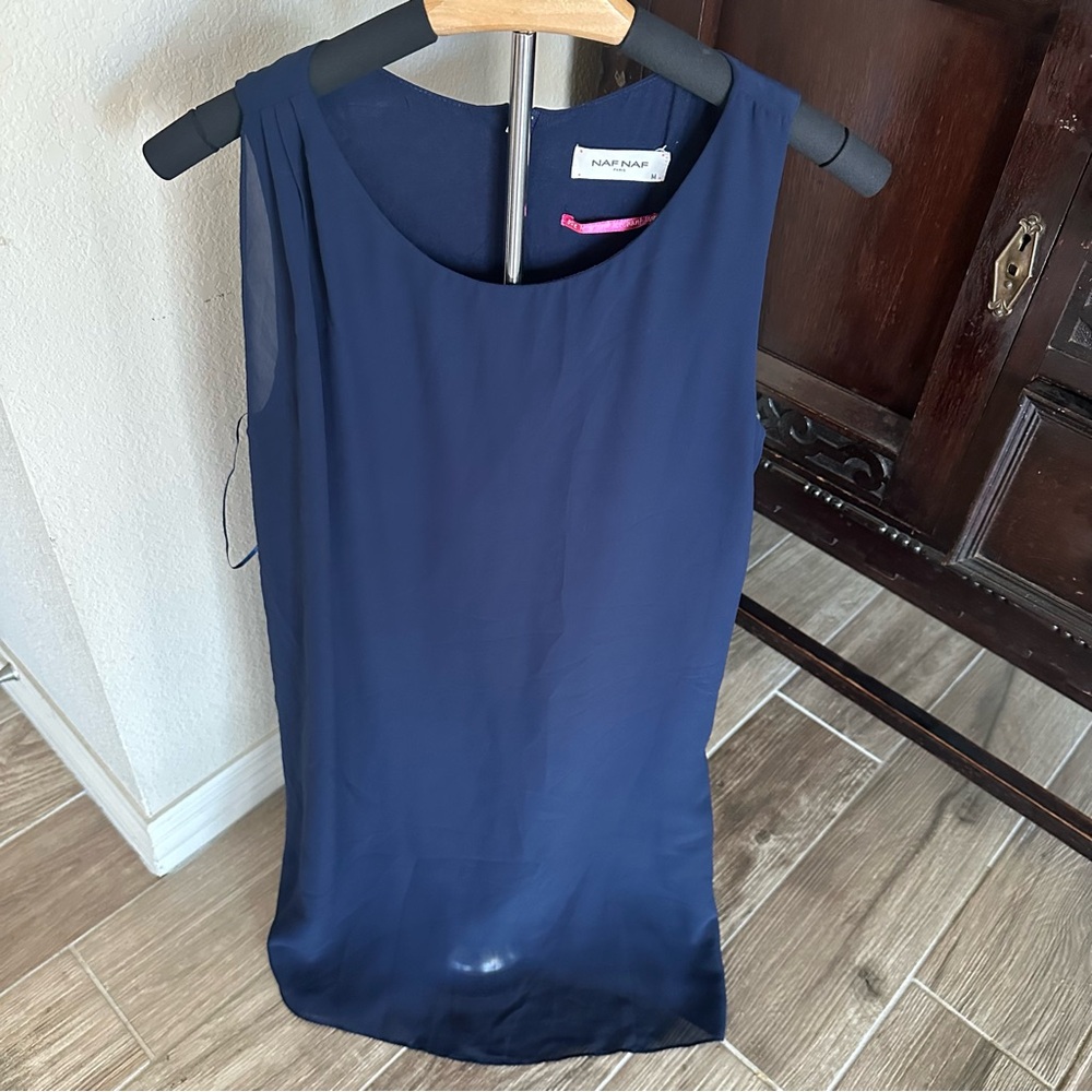 NAF NAF Navy Sleeveless dress